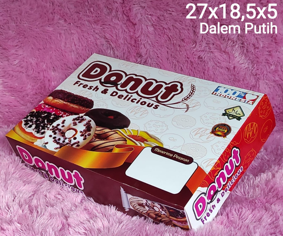 Dus Donat Besar isi 6 ukuran 27x18,5x5